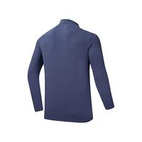 安踏精英系列半拉链长袖T恤男士冬季通勤立领针织衫运动上衣