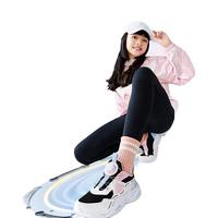 361°361童鞋女童跑步鞋秋季旋钮扣儿童鞋子密网青少年男童运动鞋