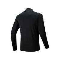 安踏零压T | 男子户外半拉链长袖加绒秋冬舒适速干百搭运动跑步打底衫 【美利奴羊毛T】基础黑6403-2 L