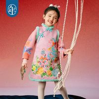年衣童装儿童连衣裙2025女童背心裙秋冬季新中式新年拜年服