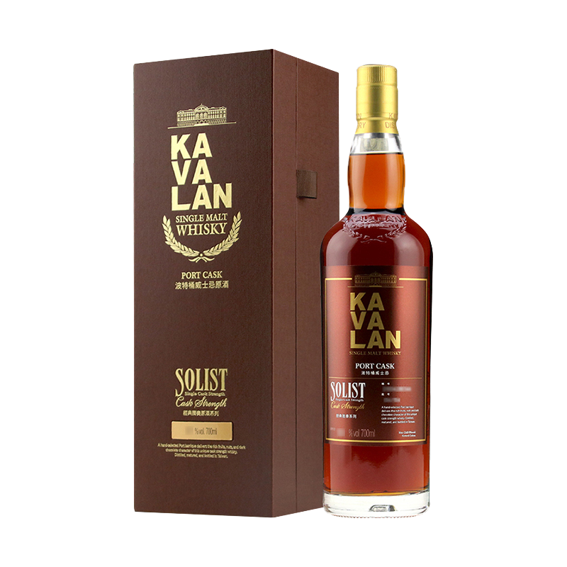 KOMASA 倾酌 中国台湾金车噶玛兰(KAVALAN) 单一麦芽威士忌 噶瑪蘭威士忌 噶玛兰经典独奏波特桶威士忌