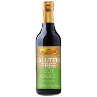 李锦记（LEE KUM KEE）无麸质酱油【美版】不加防腐剂 炒菜蘸料生抽酱油500ML 无麸质酱油生抽 500ml