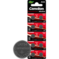 Camelion 飞狮 AG5/LR754/393/SR754W纽扣电池 扣式电池 10粒 适用手表/计算器/体温计