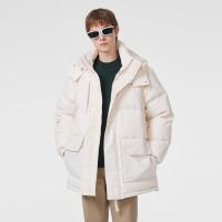 值友专享、保暖服饰：LACOSTE 法国鳄鱼 男士秋冬宽松舒适百搭中长款羽绒服外套可拆卸连帽保暖