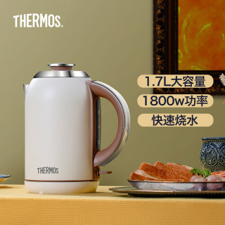 THERMOS 膳魔师 复古系列 1.7L大容量 白色 电热水壶