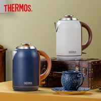 THERMOS 膳魔师 复古系列 1.7L大容量 白色 电热水壶