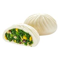 乐肴居玉米青菜包子80g*4个 杂粮包子 面点早餐 速冻食品 早茶