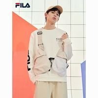 FILA斐乐男子针织卫衣秋季休闲套头衫圆领运动上衣F51M539295A