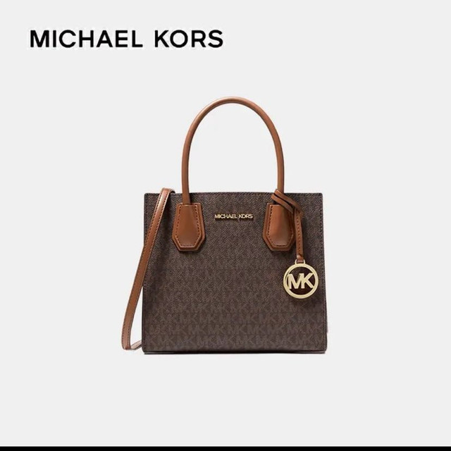 MICHAEL KORS MERCER系列 女士手提托特包 35S1GM9M2B 棕色 中号