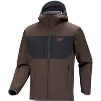 ARC'TERYX ARC TERYX始祖鸟 GAMMA MX HOODY 防风 男子 软壳夹克 角豆棕/黑色/皇朝红