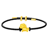 SoinLove 爱蜜金系列 VR924 生肖足金转运珠 0.4g 配皮绳