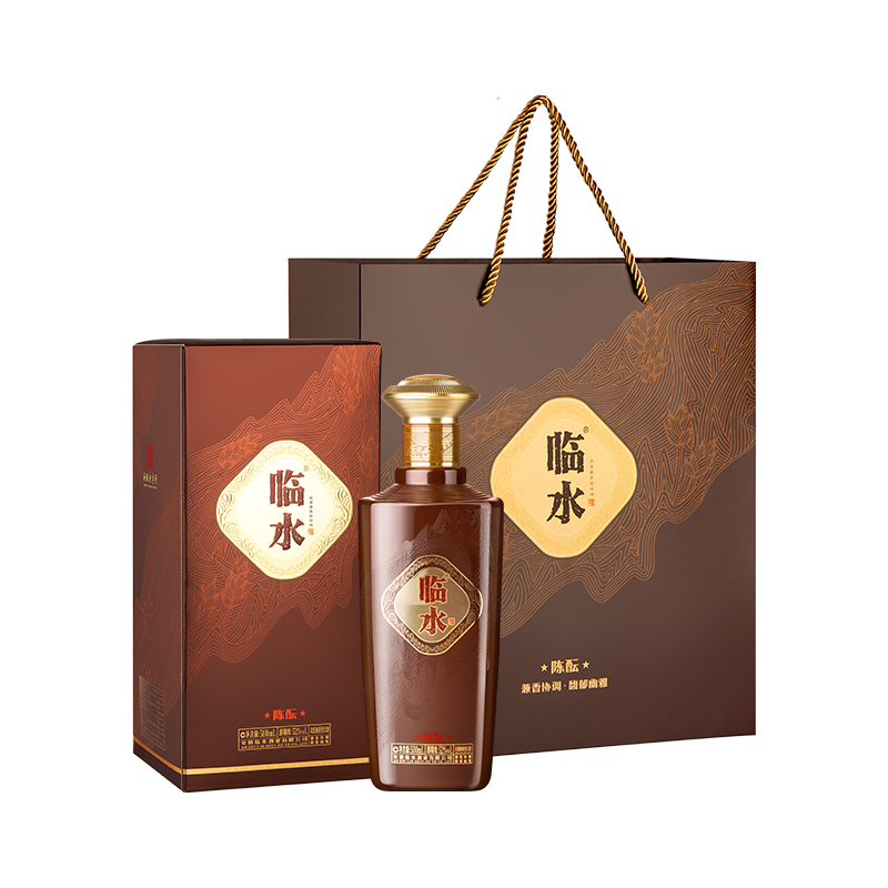  LINSHUI YUQUAN/临水玉泉 老字号 浓酱兼香型白酒  52%Vol. 包装 500ml