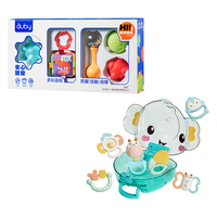 婴儿玩具手摇铃牙胶6pcs安抚抓握+抚触球手抓忙碌球婴儿球追视球