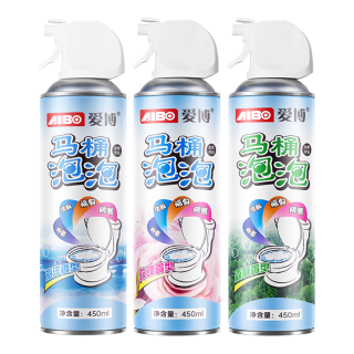 爱博 马桶泡泡清洁剂慕斯650ml 多功能厕所泡沫清洗剂防溅水抑菌除臭除尿垢洁厕灵