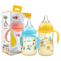 Rikang 日康 RK-3129 PP奶瓶 180ml 粉色小狐狸 3月+
