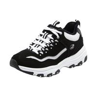 斯凯奇（Skechers）休闲鞋男女加绒保暖老爹鞋轻便复古运动鞋 8730057-黑色/白色/BKW 36