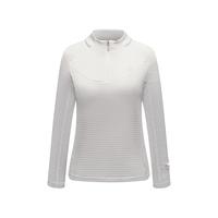 必迈（bmai）跑步魔方保暖长袖v4运动T恤女速干排湿秋冬防风保暖上衣女 玄米白 L 【女款】