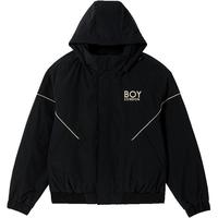 【黑金隼】BOYLONDON时尚潮牌经典短款冬棉服男女同款外套N29006