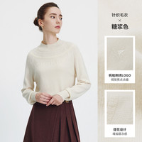 Navigare意大利小帆船休闲费尔岛毛衣女白色打底针织衫 科技白 L