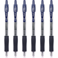 PILOT 百乐 BL-G2系列 BL-G2-5-L 按动中性笔 蓝黑色 0.5mm 6支装