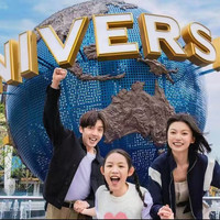 移动端：地铁口｜2大1小环球1日票+艺龙酒店+早餐+接送