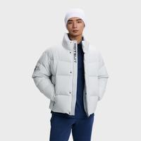 HOTSUIT 冬季立领保暖短款羽绒服男宽松舒适防风羽绒外套潮流百搭面包服男