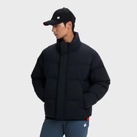 HOTSUIT 冬季立领保暖短款羽绒服男宽松舒适防风羽绒外套潮流百搭面包服男