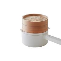 出口原款小留白电煮锅家用多功能饭煲竹蒸笼小电锅火锅炖盅电炒锅 2L及以下（1-2人）