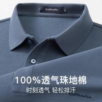 卡尔丹顿 Life秋季翻领长袖polo衫男