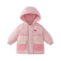 jellybaby/杰里贝比 远红外锁温升温 女童中长款棉服