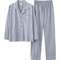 顶瓜瓜 睡衣纯棉男 宽松大码