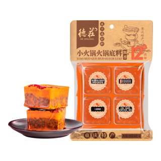 德庄12°微辣重庆小块火锅底料320g牛油手工醇厚酱香串串底料