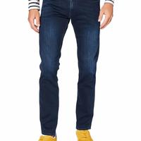 REPLAY 男士 Anbass 弹力修身牛仔裤,深蓝色,33W / 34L