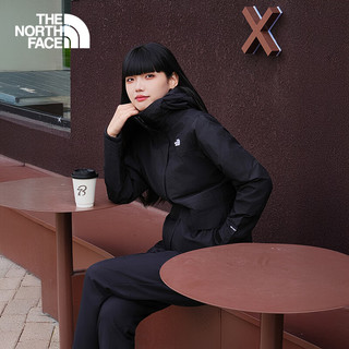 THE NORTH FACE 三合一冲锋衣 防水可拆卸 宇宙黑 S/155