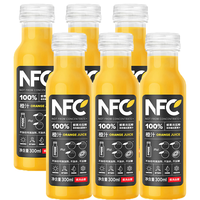 农夫山泉 NONGFU SPRING nfc NFC果汁 300ml100%冷压榨非浓缩还原果汁饮料多种可选 混合6瓶