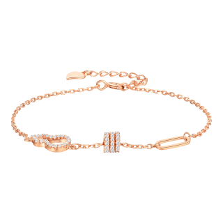 周大生 星光葫芦手链S925银手链女 葫芦手链