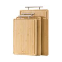 拜格（BAYCO）菜板竹砧板双面案板家用和面擀面板厨房水果切菜板双面板 BX5934 菜板-超大号【45×32×1.8cm】