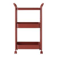 无印良品MUJI 钢管推车架 金属置物架整理收纳架手推车客厅多功能