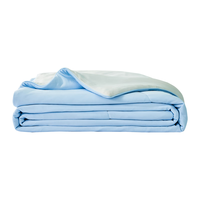 水星家纺 雪糕被4.0被子夏凉被单人空调被夏季可机洗夏被凉感被150x200cm A类双面凉感雪糕被4.0-宁静蓝