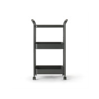 无印良品MUJI 钢管推车架 金属置物架整理收纳架手推车客厅多功能