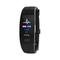 STIGER 斯泰克 P3 Plus 智能手环 黑色 黑色硅胶表带（ECG、血压）