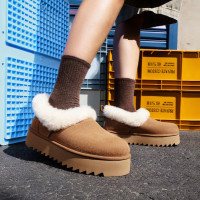 保暖服饰、88VIP：UGG I-NITA 茸茸毛鞋领厚底圆头懒人雪地鞋 1166733