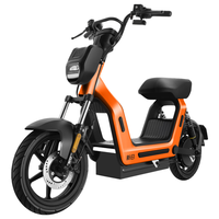 新日 电动自行车 2026新新国标智驾通勤代步助力电瓶车路行X6 火焰橙色