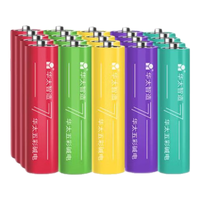华太电池 华太电池智造 7号七号碱性电池AAA电池LR03 五彩碱性电池(20粒装)儿童玩具/剃须刀/收音机/遥控/鼠标键盘