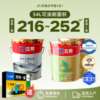 立邦乳胶漆室内家用墙漆抗甲醛金装五合一内墙乳胶漆涂料油漆自刷 【防潮防霉升级】抗甲醛五合一【54L套装】