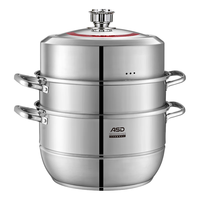 ASD 爱仕达 ZS28D3WG 定时蒸锅(28cm、3层、304不锈钢)