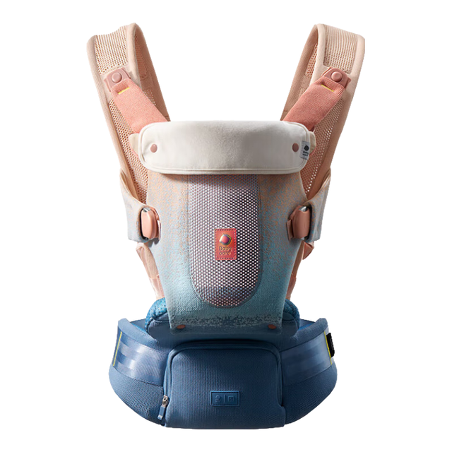 babycare 腰凳婴儿背带减压宝宝外出抱娃神器飞织款蒙因渐变凳芯不可折叠