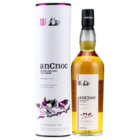 洋酒 AnCnoc 安努克高地单一麦芽苏格兰威士忌 纯麦烈酒洋酒 700ml 18年