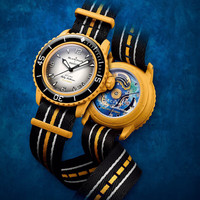 swatch 五十噚系列 男士机械表 SO35P100