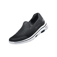 SKECHERS 斯凯奇 夏季男子GO WALK一脚蹬爸爸鞋健步鞋运动休闲鞋 894132-BKW 黑色/白色 39.5